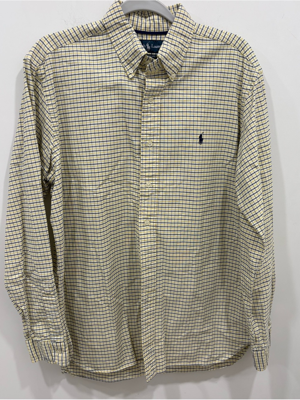 Ralph Lauren Men Large
Multicolor Check Button Down
Long Sleeve Pony 100% Cotton
